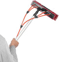 26FT Water Fed Pole Cleaning Brush Tool for Window, Solar Panel Cleaner Brush and Pole Extendable Water Supply Brush w/ 65ft Hose for House, Solar Panel, Rv Roof