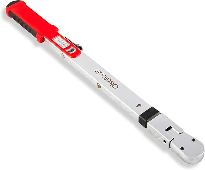 Olsa Tools Split Beam Torque Wrench (1/2-Inch Drive) - ±4% Accuracy, 72 Teeth - 50-250 ft-lb Range - 15° Flex Head - Professionally Certified - Professional-Grade Torque Wrench