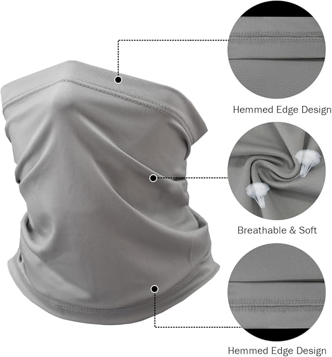Fishing Neck Gaiter, Sun Protection Face Mask, Cooling Neck Shield Scarf Cycling Balaclava Bandana for Men and Women