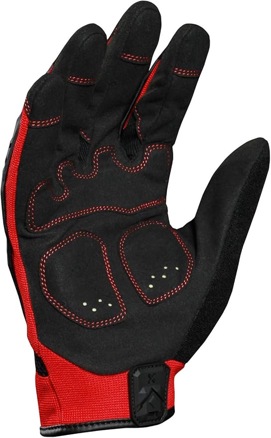 Ironclad EXO Motor Impact Glove; Work Gloves, TPR Impact Protection, (1 Pair), EXO2-MIGR-05-XL,Black & Red