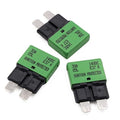 30A 12V Auto Reset Fuse Circuit Breaker ATO/ATC Low Profile - UL Certified - Blade Type I Self Resetting Fuses Breakers 12 Volt DC 30 Amp for Automotive, Car, Truck, RV, Solar, Marine, 3 Pack