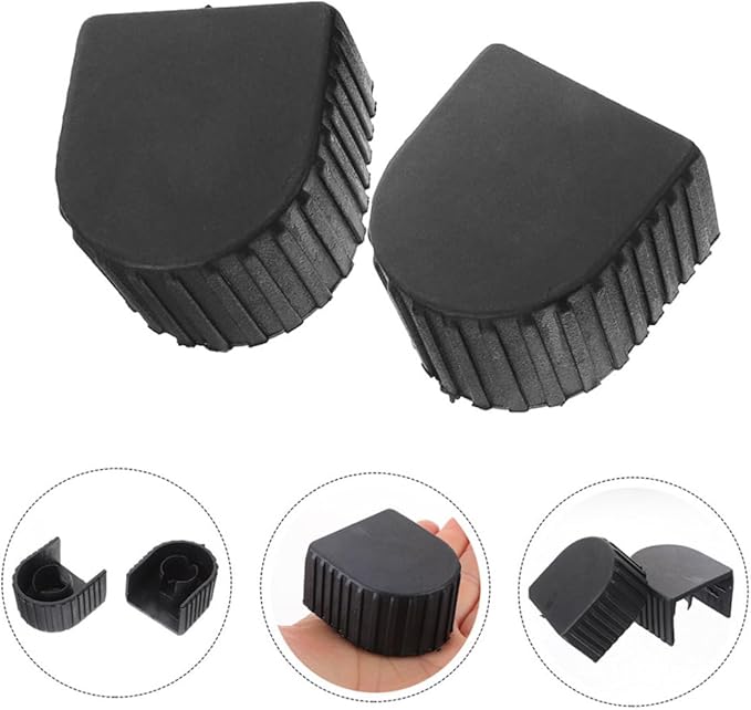 Cabilock 4pcs Ladder Foot Caps Non-Slip Cushion Pads for Telescopic Ladders Accessories for Enhanced Grip and Protection Compatible with Various Models