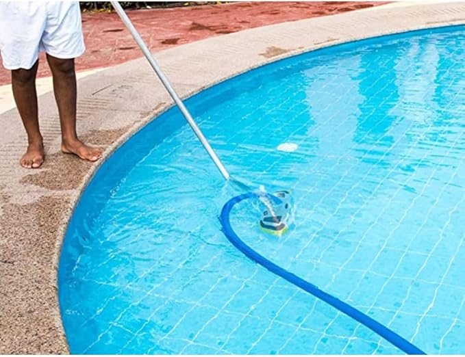 Aqua Select 4-12 Foot Telescoping Pool Vacuum Pole | Heavy Duty 3-Piece Aluminum Pole for Leaf Skimmers, Pool Brushes and Vacuum Heads | Expandable Pole for Swimming Pools