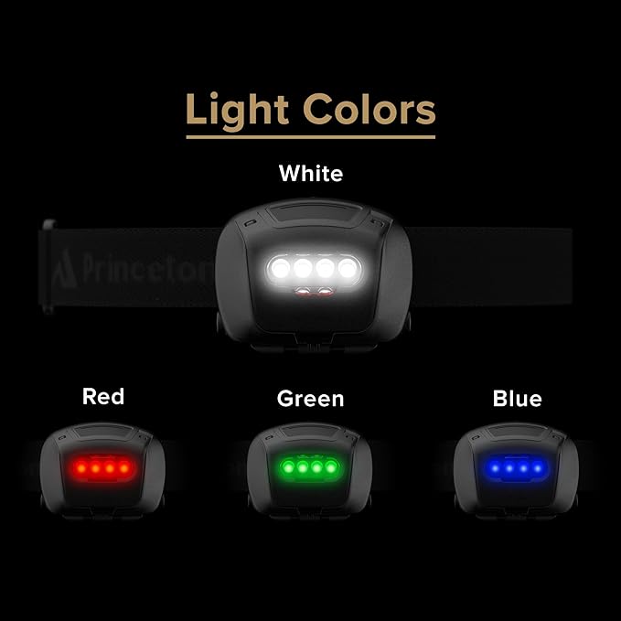 Princeton Tec Quad 4 LED Tactical Headlamp, Black