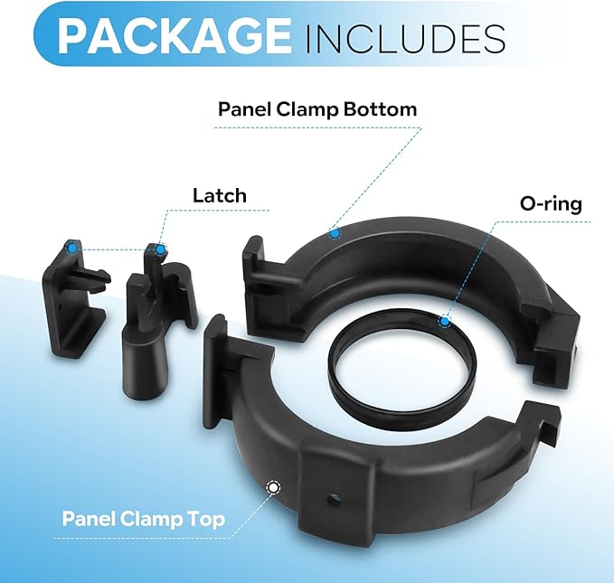 ANTOBLE HC-113 Solar Panel Clamp Assembly Replacement Parts for Heliocol Swimming Pool Solar Panels (2 Pack)
