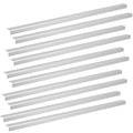 LC LICTOP Aluminum Angle Stock, Metal Corner Guards, Peel and Stick L Shaped Wall Door Frame, Cabinet Protectors Edge Trim Molding, 13.9in L x 0.4in-0.6in W x 0.07in T, 4Pcs Silver