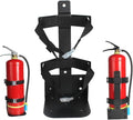 Heavy Duty Vehicle Bracket,Fire Extinguisher Brackets Mounts Fit 10lb Dry/5lb Co2 Extinguisher-for Home,School,Garage,Vehicle,Boat, Car, RV, Truck (Black, 10lb)