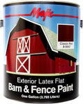 Majic Paints 8-0047-1 Latex Flat Barn & Fence Paint, 1-Gallon, Classic Red