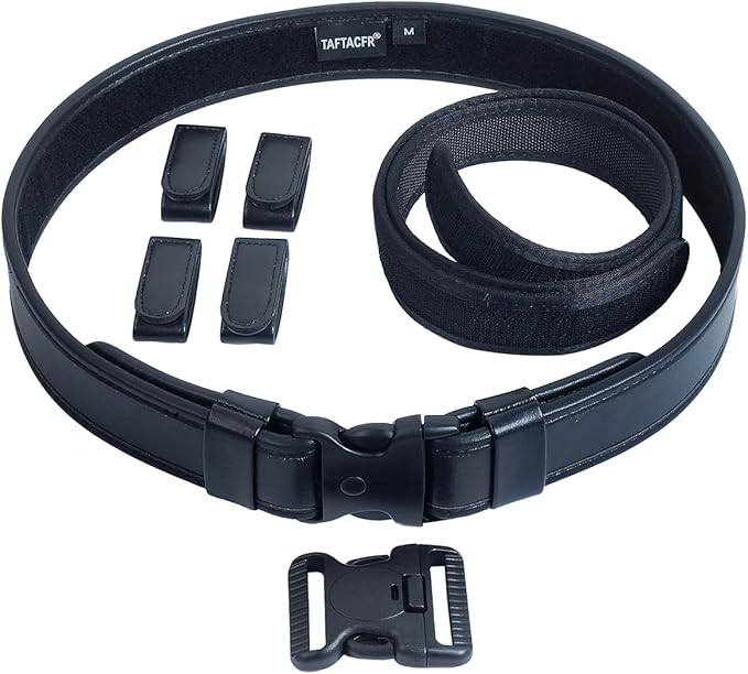 TAFTACFR Duty Belt for Law Enforcement Utility Security Military Police 2.0" Tactical Patrol Belt Set