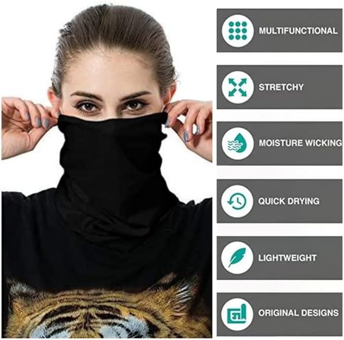 Neck Gaiter Masks Tube Scarf,Seamless Bandanas Buffs Gators,Ourdoor Face Mask Face Covering Multi Headwear