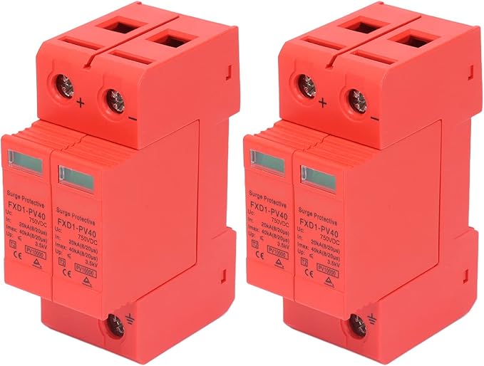 SPD Protective Devices DC Photovoltaic Arrester 2P 40KA FXD1 PV40 for Home Safety (DC 750V)
