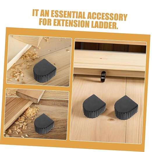 Cabilock 4Pcs Ladder Top Covers Non Slip Caps for Extension Ladders Safety Enhancer Fall Prevention Stabilizers Lightweight Easy to Install Ladder Accessories