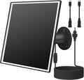 6W Solar Panel Charger for Outdoor Security Cameras. Micro USB/USB - C/DC (35 * 135) Fits Eufy/Wyze/Ring Camera, 9.8ft Cable,Waterproof Stabilization System for Battery Protection Fast Charging