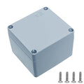 Aluminum Project Box Waterproof Electrical Junction Box Outdoor Electrical Aluminum Alloy Metal Box Outdoor Universal Enclosure Gray 3.1"x2.9"x2.3"