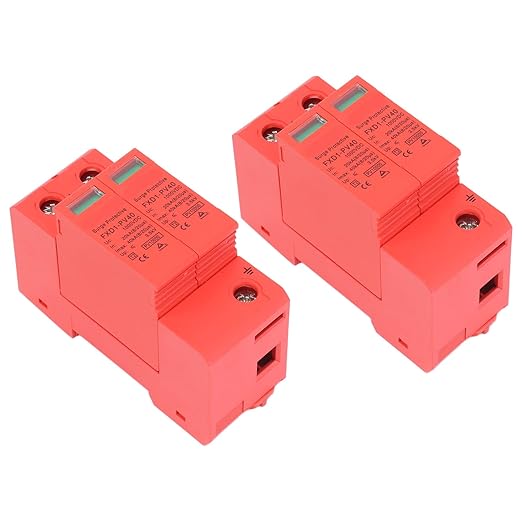 2P Protective Devices 2pcs 2P Protective Devices 40KA DC Photovoltaic Arrester with Remote Protectors (DC 1000V)