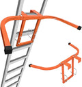 Ladder Stabilizer for Roof Gutter Wall, Heavy Duty Steel Extension Ladder Standoff Stabilizer with Non-Slip Rubber, Wing Span Wall Extension Accessory, Secure and Stable Ladder Standoff Arms