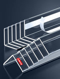 12PCS Clear Self-Adhesive Wall Corner Protectors，Corner Guards & Edge Protector for Wall Door Frame Cabinet Baseboard & Door, Table, Stair (58" X 1.0")