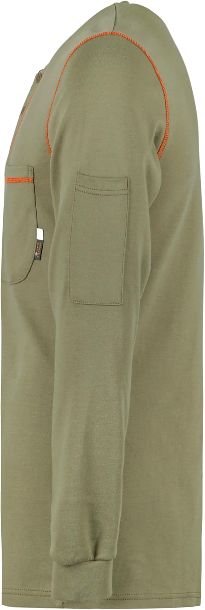 KONRECO FR Shirts for Men Long Sleeve 7oz Cotton Flame Resistant/Fire Retardant CAT2 Henley Shirt
