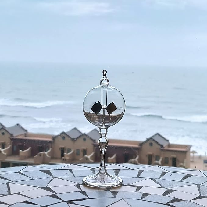 Medium Crystal Solar Power Radiometer Crookes Spinning Vanes Glass Windmill Gift Home Desk Decoration M