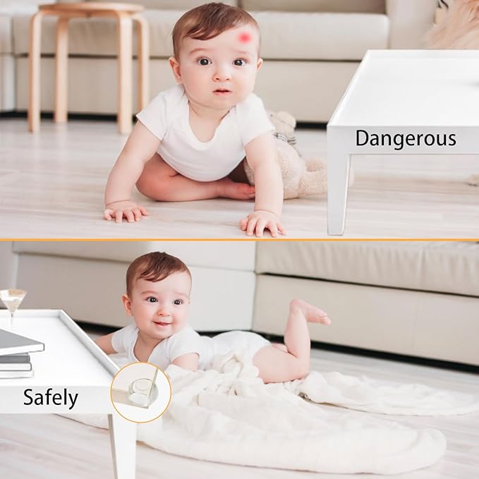 24 Pack Corner Guards Corner Protectors for Baby，Table Corner Protectors for Baby，Furniture Guards，Baby Proof Corner Protectors to Cover Sharp Furniture