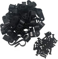 Cable Clamp R-Type Cable Clip Wire Clamp 1/2" Nylon Screw Mounting Cord Fastener Clips with Screws for Wire Management - 50 Pcs Cable Clamps + 50 Pcs Screws