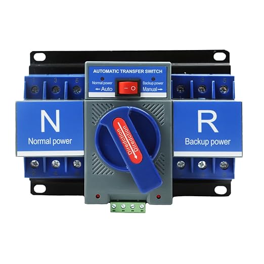 Dual Power Automatic Transfer Switch 110V 3P 63A Generator Changeover Switch for Home Backup Power Supply ATS 50HZ 60HZ