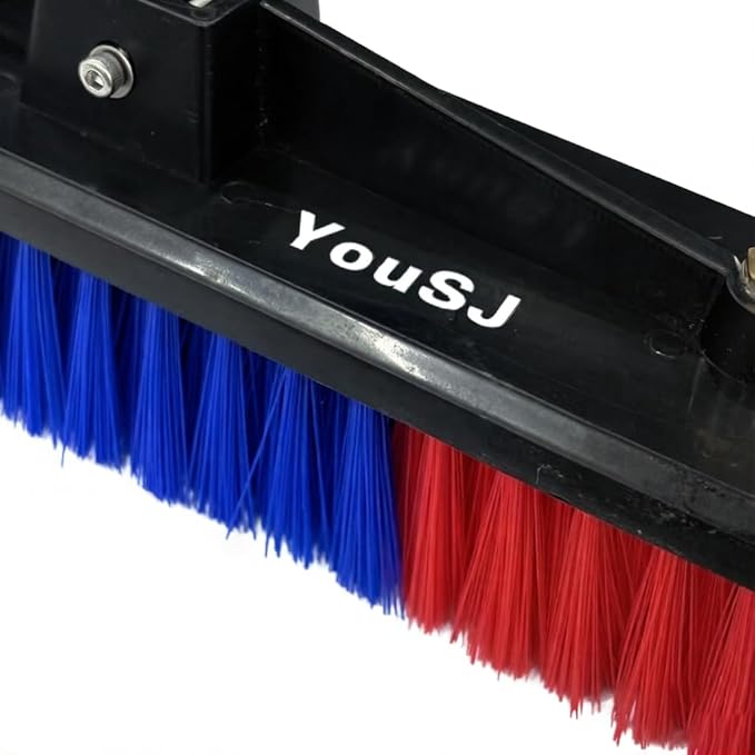 YouSJ 24FT Solar Panel Cleaning Brush & Squeegee Kit,Professional Window Washing Tool,Water Fed Pole,Roof、Window and Photovoltaic Panel Washing Cleaner Equipment Kit