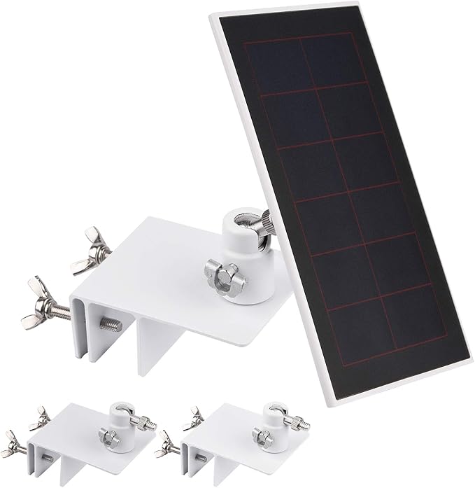 2Pack Gutter Mount Compatible with Arlo Essential Solar Panel, Arlo Pro 5S/Pro 4/Pro 3/Pro 2/Ultra 2/Ultra/Solar Panel, Perfect Angle to Get Adequate Sunlight