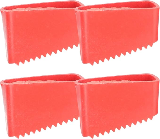 Operitacx Anti-Slip Ladder Feet Pads 4-Pack Rubber Covers for Indoor Outdoor Foldable Ladder Stabilizer Accessories 2.17 X 1.5 X 0.98 Inches for Home Use