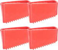 Operitacx Anti-Slip Ladder Feet Pads 4-Pack Rubber Covers for Indoor Outdoor Foldable Ladder Stabilizer Accessories 2.17 X 1.5 X 0.98 Inches for Home Use