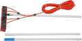 9.8 FT Solar Panel Cleaning Kit, Window Cleaning System, 35M Hose & Rotating BrushHead, Washing Equipment Window Cleaner Tool Water Fed Pole Kit for Roof Caravan Solar Panel