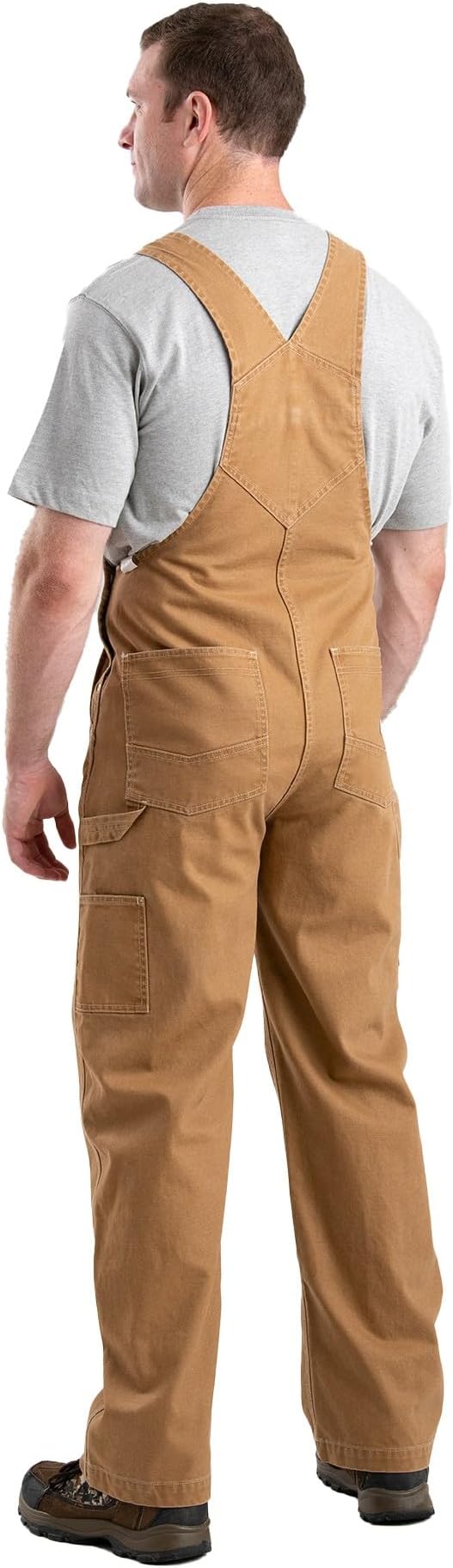 Berne Men's Vintage Unlined Washed Duck Bib Overall
