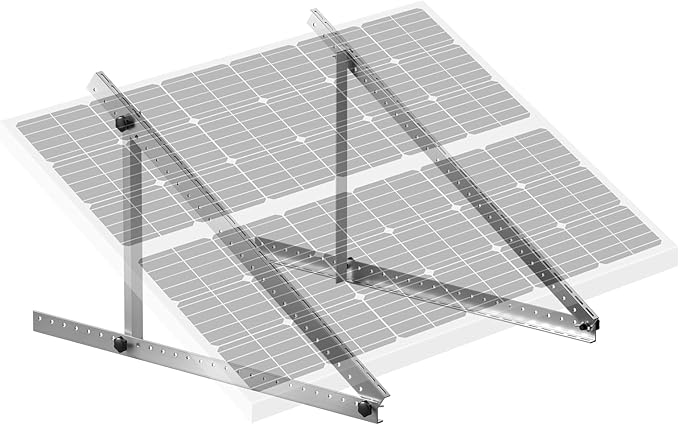 VEVOR 41-Inch Solar Panel Mounting Brackets, 0 to 90° Adjustable Tilt Mount Brackets Support 100-300W Solar Panels, Lightweight Aluminum Brackets with Folding Tilt Legs for RV, Roof, Boat, Off-Grid