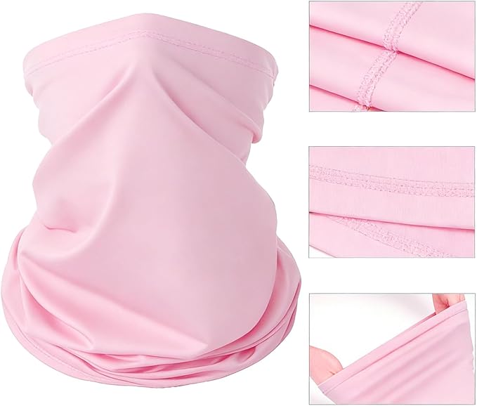 6 Pieces Summer Face Cover Scarf Mens Neck Gaiter For Men Women UV Protection Face Breathable Sun Protection Cycling Running