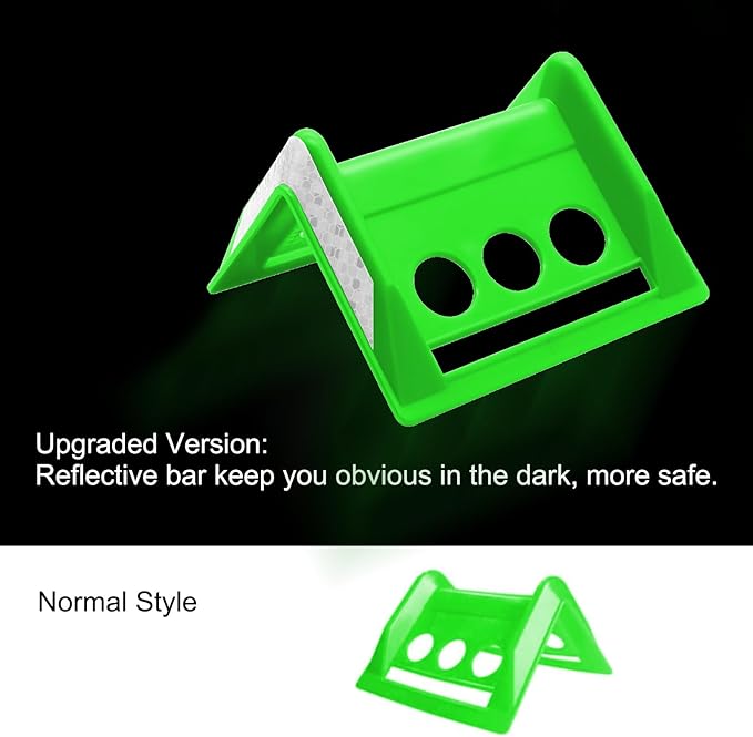 24 Pack Flatbed Strap Protector Corner Edge Protector Plastic Green for Cargo Loads Box Truck Equipment Webbing to Protect Cargo