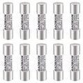 Baomain 10-Pack gPV Solar PV Fuse 8A 1000V DC, 10x38mm, 33kA Breaking Capacity, CE Listed for Photovoltaic Systems, Combiner Boxes (8 Amp.)