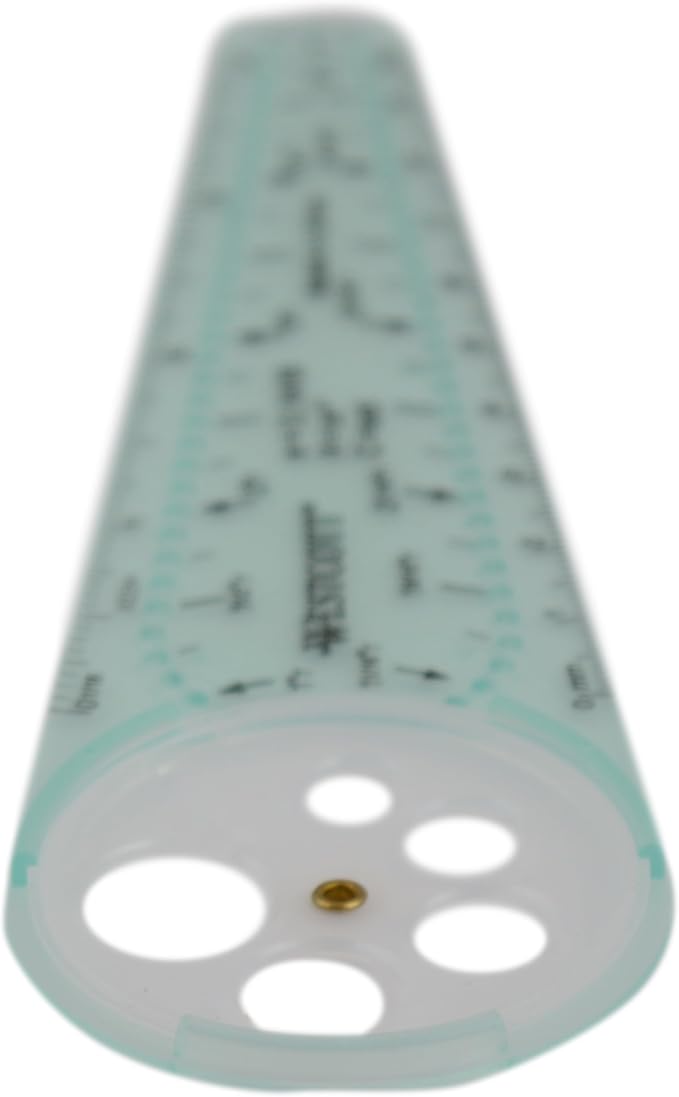 Westcott 00516 Safety Compass for Geometry, Drafting, Classrooms, Crafters and Artists, Shatterproof, Translucent Drawing Compass Creates Perfect Circles from 1/4-Inch to 10 Inches