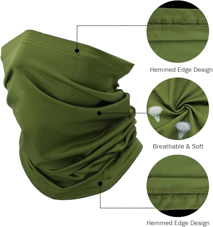 Fishing Neck Gaiter, Sun Protection Face Mask, Cooling Neck Shield Scarf Cycling Balaclava Bandana for Men and Women