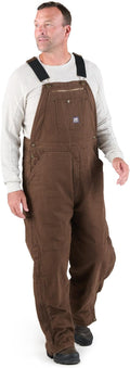 Berne Men's Heartland Insulated Washed Traditional Duck Bib Overall