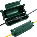 2 Pack Outdoor Extension Cord Cover IP44 Waterproof, Weatherproof Extension Cord Protector Box for Outdoor Plug & Outlet, Ideal for Christmas Lights, Garden Tools, Patio, Green