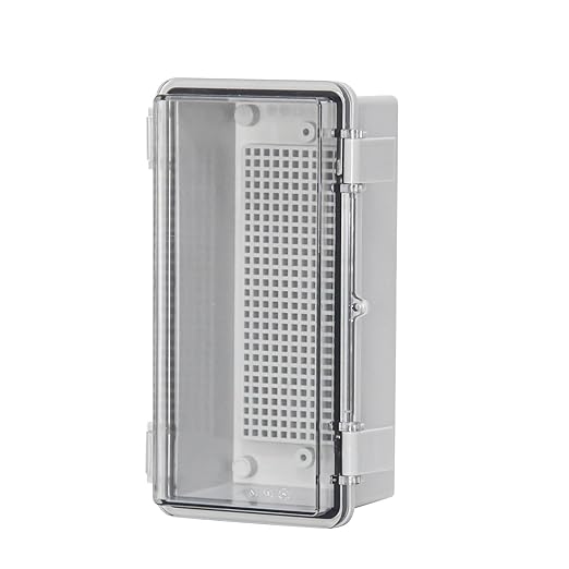 Waterproof Junction Box Project Outdoor Weatherproof ABS Plastic Box Impact-Resistant Weatherproof Electrical Enclosure for Garden, Garage, Solar, and Marine Applications Clear (7.8"x3.8"x2.9")