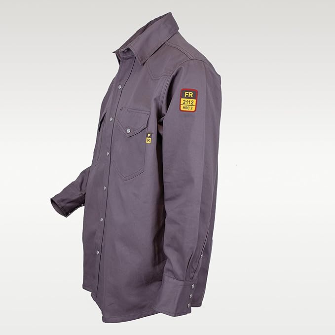 Just In Trend Flame Resistant Light Weight FR Shirt for Men - 88% Cotton, 12% Nylon, 7oz, NFPA 2112