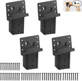 4 Pcs Outdoor 4"x4" Compound Angle Brackets,Deer Stand Brackets for Deer Stand, Hunting Blinds and Tree Houses