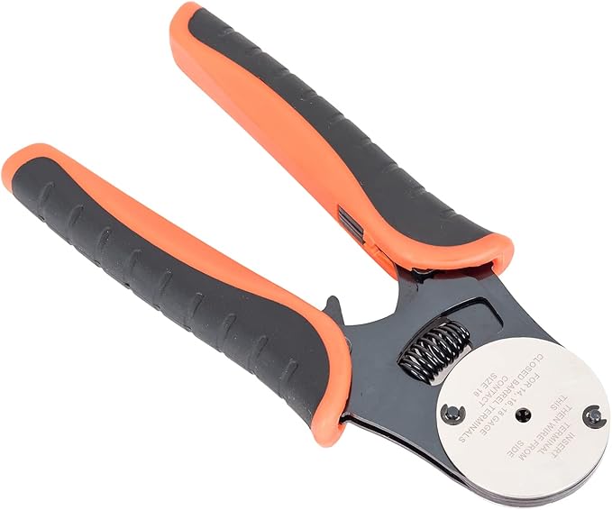 Deutsch Crimp Tool Closed Barrel Crimper 4 Way Indent 8 Impression Type Pin Crimping Tool for Deutsch Connector 14, 16, 18 AWG