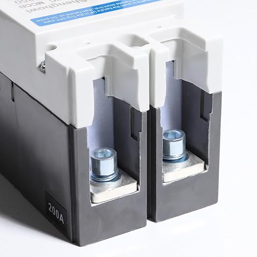 Main DC 200 Amp Circuit Breaker AC Disconnect Switch 2 Poles 550V Battery Thermal Magnetic Trip Power Solar UPS Station