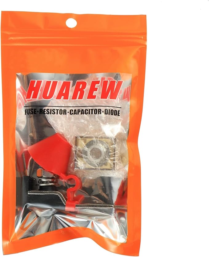 50 AMP MRBF Terminal Block Fuse Holder Single Stud 5/16" (M8) Compact Rated Battery Fuse 50A