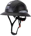 Full Brim Hard Hat Construction OSHA Approved Vented Hard Hat Cascos De Construccion Adjustable Cool Vent Work Safety Helmet for Men and Women