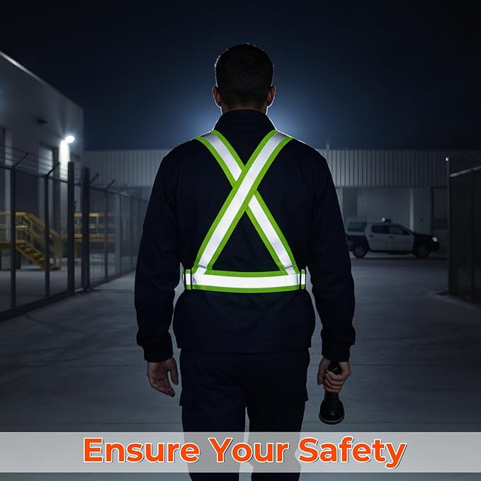 20 Pcs Reflective Vest Running Gear, High Visible Multicolor Adjustable Reflective Vest Elastic Bright Neon Lightweight Safety Straps for Men Women Night Walking Running Cycling Jogging