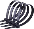 Zip Ties Heavy Duty 16inch 100 Pack, ECRAB Industrial Large Zip Cable Ties 175 Pounds Strong Nylon Self-Locking Outdoor Wire Ties Wraps - Black