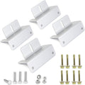 ECO-WORTHY 4 Units Solar Panel Mounting Brackets,Z Bracket Sets Lightweight Aluminum Corrosion-Free for RV, Trailer, Boat, Yachs, Wall and Other Off Gird Roof